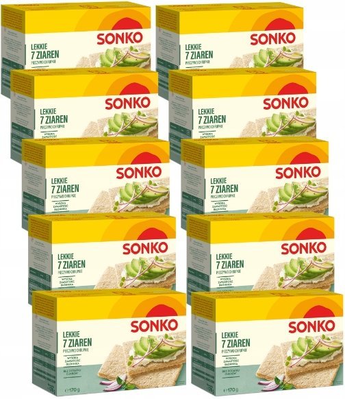 Sonko Pieczywo Lekkie 7 Ziaren 170g x 10