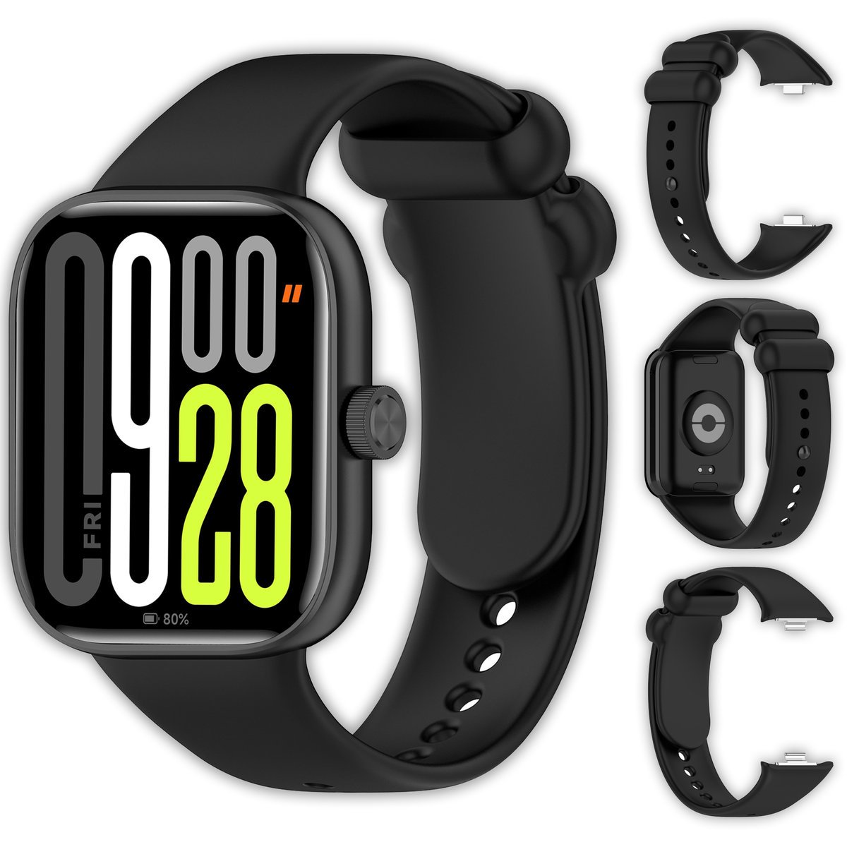 Opaska pasek silikonowy Vanfone do Xiaomi Redmi Watch 5/4, czarny