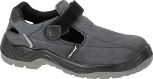 SANDAŁY ZAMSZOWE SZARO-CZARNE, S1 FO SR,"47", CE, LAHTI - Sandały męskie - miniaturka - grafika 1
