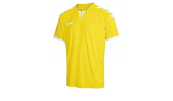 Koszulka sportowa HUMMEL core SS poly żółta r. S