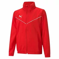 Bluzy dla chłopców - Puma Bluza chłopięca Teamrise All Weather Jkt Jr czerwony Red White 116 657402 - miniaturka - grafika 1