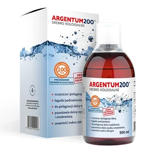 AURA HERBALS Aura Herbals Argentum 200 Srebro Koloidalne 100 ppm 500 ml tonik - Problemy skórne - miniaturka - grafika 1