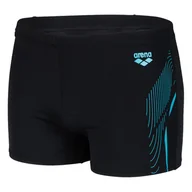 Kąpielówki męskie - Męskie Bokserki kąpielowe ARENA MEN'S SWIM SHORT GRAPHIC 005552/580 – Czarny - miniaturka - grafika 1