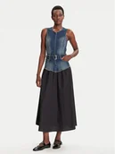 Sukienki - Desigual Sukienka jeansowa Poplin 25WWVD03 Granatowy Regular Fit - miniaturka - grafika 1