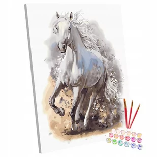 Zestaw do malowania po numerach, 40x50 cm, Rozpędzony Koń - Malowanie po numerach - miniaturka - grafika 1