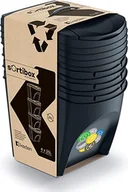 Kosze na śmieci - Kosz na śmieci Prosperplast do segregacji 4 x 25L czarny IKWB25S4-S411 - miniaturka - grafika 1