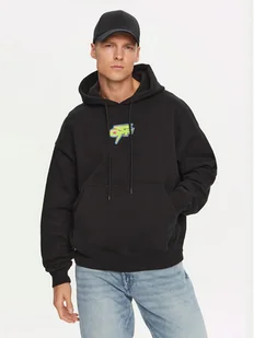 Off-White Bluza OMBB085F22FLE0041070 Czarny Regular Fit - Bluzy męskie - miniaturka - grafika 1