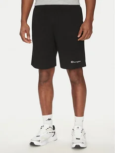 Champion Szorty sportowe 220306 Czarny Regular Fit - Spodenki męskie - miniaturka - grafika 1