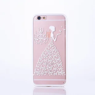 Etui na telefon komórkowy Mandala dla Apple iPhone 6 / 6s Design Etui ochronne Motyw motyla Kobieta Pokrowiec Torba Zderzak Biały - Etui i futerały do telefonów - miniaturka - grafika 1