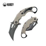 Noże - Nóż składany Kubey Wrath Tan G10, Blackwashed 14C26N by MUZI Design (KU261G) - miniaturka - grafika 1