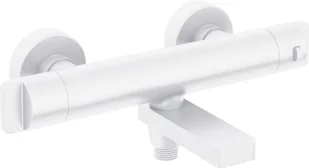 Deante Bateria wannowa termostatyczna Therm biała bianco BCH_A1BT - Baterie wannowe i prysznicowe - miniaturka - grafika 1