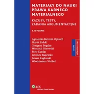 Prawo - Wolters Kluwer Materiały do nauki prawa karnego materialnego - Agnieszka Barczak-Oplustil, Marek Bielski, Grzegorz Bogdan - miniaturka - grafika 1