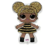 Urodziny dziecka - Flexmetal Balloons Balon foliowy do patyka Queen Bee LOL Surprise - 33 cm - 1 szt. 902789 - miniaturka - grafika 1