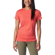 Koszulki sportowe damskie - Koszulka sportowa bez rękawów damska Columbia Leslie Falls Short Sleeve - miniaturka - grafika 1