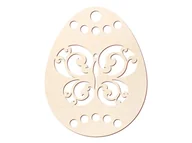 Gadżety dla niej i dla niego - Zawieszka drewniana Jajko - 10 cm - 1 szt. - miniaturka - grafika 1