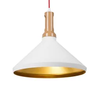 Lampy sufitowe - Beliani Lampa wisząca Lampa wisząca metalowa biała LIARD 85528 - miniaturka - grafika 1