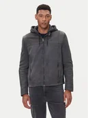 Kurtki męskie - Milestone Kurtka skórzana MSRenaldo 531006 60725 Szary Regular Fit - miniaturka - grafika 1