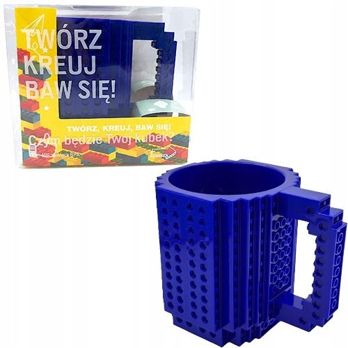 Jawi Kubek klockowy Niebieski z alfabetem 500ml