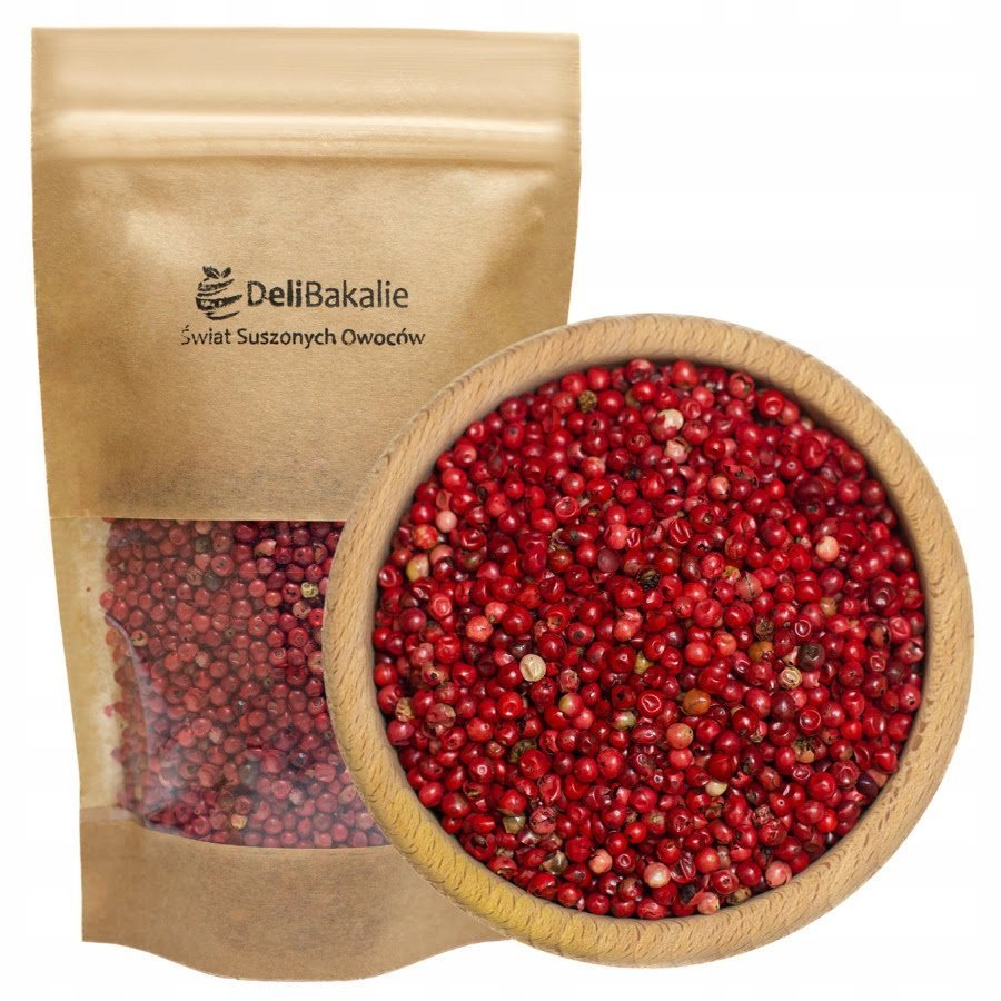 Pieprz czerwony ziarnisty 250g naturalny aromatyczny DeliBakalie