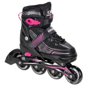 Rolki - Croxer, Rolki, Optima, czarno-różowe, rozmiar 39/42 - miniaturka - grafika 1