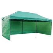 Pawilony ogrodowe - Pawilon handlowy ekspresowy - 3x6 m - 3 ściany - zielony - miniaturka - grafika 1