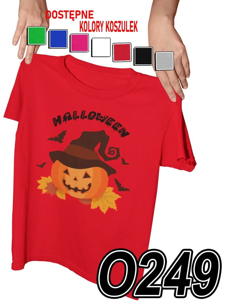 Koszulka Dziecięca Z Nadrukiem Halloween Postrach Zabawne - L 146-152