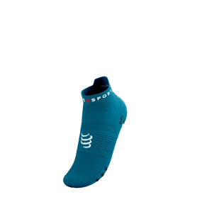 COMPRESSPORT Skarpetki do biegania krótkie ProRacing Socks V4 mosaic blue/magent - Skarpetki sportowe męskie - miniaturka - grafika 11