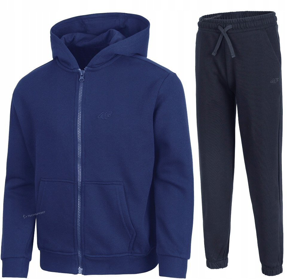 4F CHĹOPIÄCY DRES KOMPLET BLUZA ROZPINANA SPODNIE / rozm 158