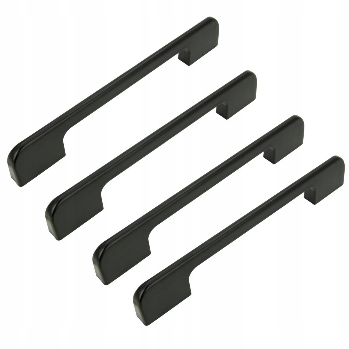 4 x Uchwyt meblowy czarny 96 mm uchwyty do szafek szuflad do mebli