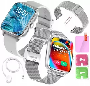 DT No.1 DT102 Srebrny - Smartwatch - miniaturka - grafika 1