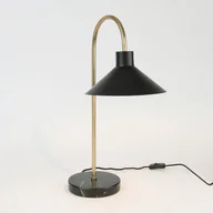 Lampy stojące - Holländer Lampa stołowa Oktavia, kolor czarny/złoty, wysokość 58 cm, marmur - miniaturka - grafika 1