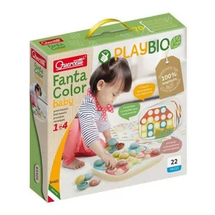 Quercetti Układanka Playbio Fantacolor baby GXP-740087 - Układanki dla dzieci - miniaturka - grafika 2