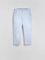 Spodnie męskie - Reserved - Bawełniane spodnie chino slim - jasnoniebieski - miniaturka - grafika 1