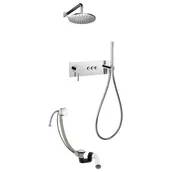 Baterie podtynkowe - Omnires SYSY32GC CR Y GoClickGoClick system wannowy podtynkowy chrom - miniaturka - grafika 1