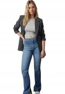 Spodnie damskie - TRENDYOL JEANSY Z ROZCIĘCIEM WYSOKI STAN NIEBIESKIE 38 5_A - miniaturka - grafika 1