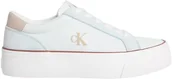 Koszulki i topy damskie - Calvin Klein Jeans Damska koszulka Vulc Flatform Mg Nylon Mix Yw0yw01896 Low Top, Niebieski żagiel Oxford Tan, 4 - miniaturka - grafika 1