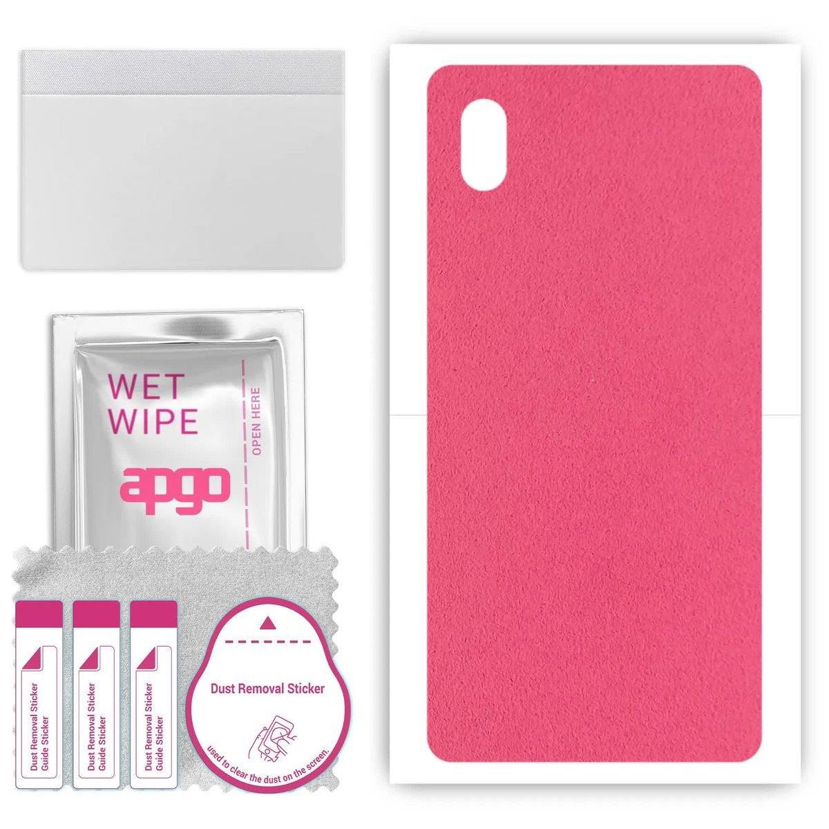 Folia naklejka skórka strukturalna na TYŁ Zamsz do Sony Xperia ACE III - Zamsz Różowy - apgo SKINS