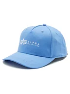 Czapki męskie - Alpha Industries Czapka z daszkiem 126912 Niebieski - miniaturka - grafika 1