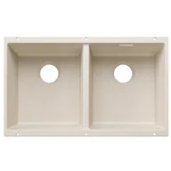 Zlewozmywaki - BLANCO 527828 Komora podwieszana SUBLINE 350/350-U Silgranit delikatny biały, bez armatury przelewowo-odpływowej - miniaturka - grafika 1