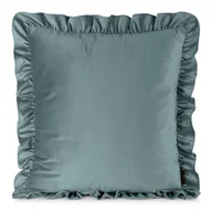 Poszewki na poduszki - Welwetowa poszewka z falbankami szerokość 45 cm - miniaturka - grafika 1