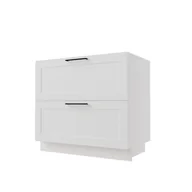 Meble kuchenne - Arco Szafka Dolna Ds-90-2W-1Wew Blum Biały Mat - miniaturka - grafika 1