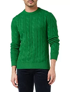 United Colors of Benetton Sweter męski, Zielony 77a, XS - Swetry męskie - miniaturka - grafika 1