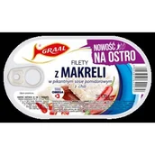 Koncentraty warzywne, przeciery - GRAAL Filety z makreli w pikantnym sosie pomidorowym z chili 170g - miniaturka - grafika 1