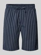 Spodnie sportowe męskie - Szorty z dzianiny dresowej z tunelem model ‘JAIDEN’ - miniaturka - grafika 1