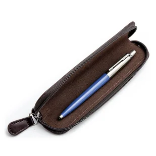 Zestaw prezentowy Parker Jotter Niebieski w brązowym etui - Zestawy piśmiennicze - miniaturka - grafika 1