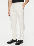 Garnitury - Michael Kors Spodnie garniturowe MK0SP01067 Écru Regular Fit - miniaturka - grafika 1