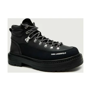 Karl Lagerfeld Skórzane buty trekkingowe MILES HIKER - Buty trekkingowe męskie Karl Lagerfeld Skórzane buty trekkingowe MILES HIKER - Buty trekkingowe męskie - miniaturka - grafika 1