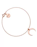 Bransoletki - Bransoletka z różowego złota z księżycem - miniaturka - grafika 1