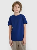 Koszulki dla chłopców - 4F T-shirt z nadrukiem chłopięcy - niebieski 122 (6-7 lat) - miniaturka - grafika 1