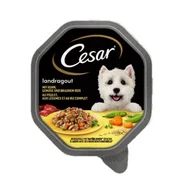 Mokra karma dla psów - Cesar Empfehlung des Chefkochs 14 x 150 g Kawałki kurczaka, naturalny ryż i warzywa - miniaturka - grafika 1